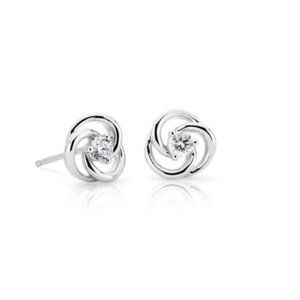 Blue Nile Diamond Twist Studs 14k White Gold